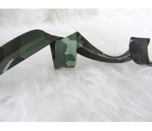 Schrägband Camouflage grün oder grau 18mm